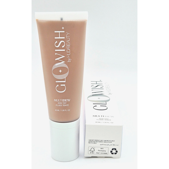 HUDA BEAUTY Glowish Multidew Skin Tint Foundation- 2@ 1.35 oz- 04 Light Medium - Picture 5 of 5